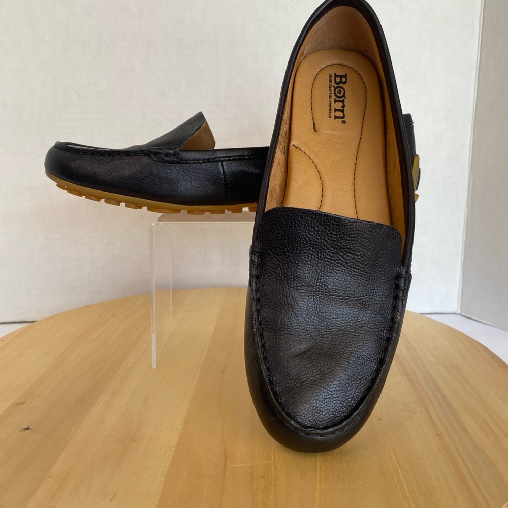 Born Women's Black Leather Loafers